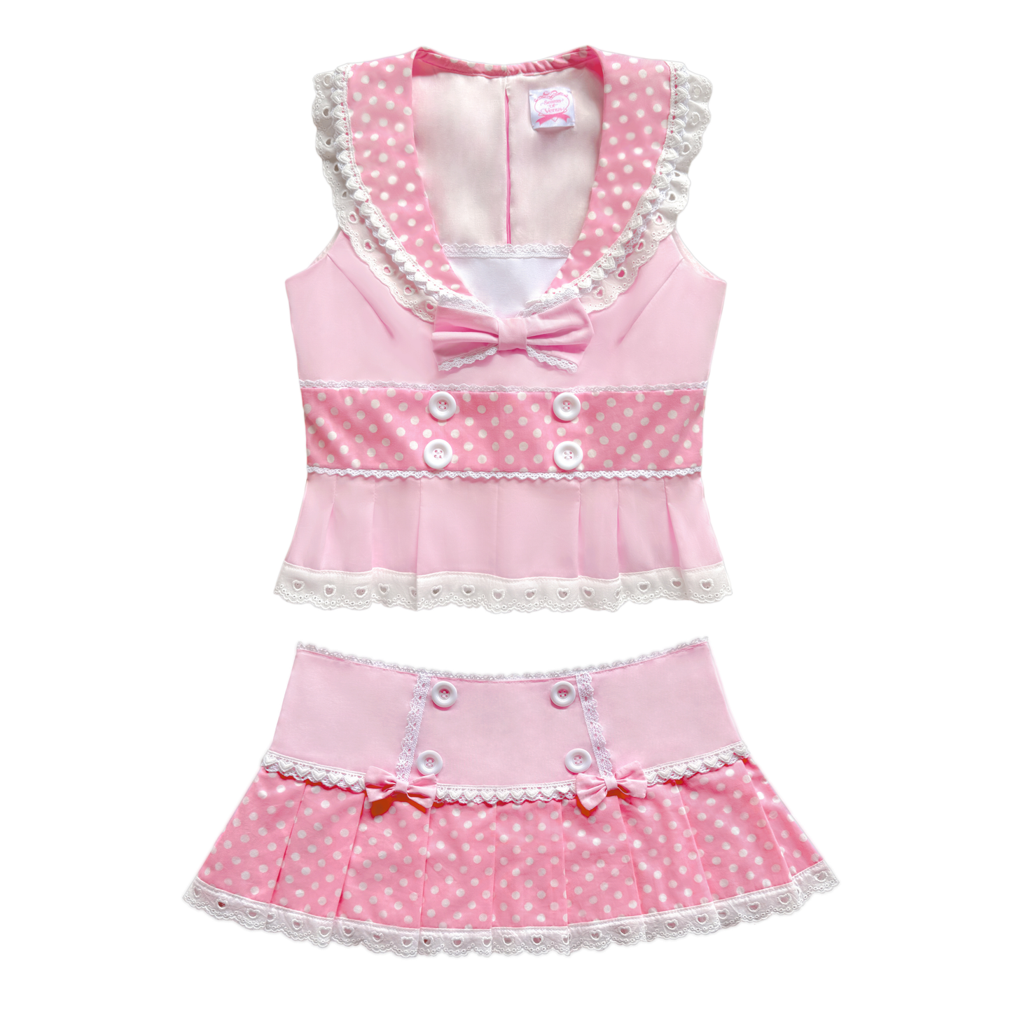 [Preorder] Bubblegum Sailorette Set in Pink