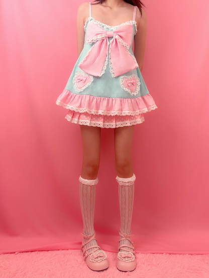 [Preorder] Swooning in Sweetness Babydoll Top in Mint