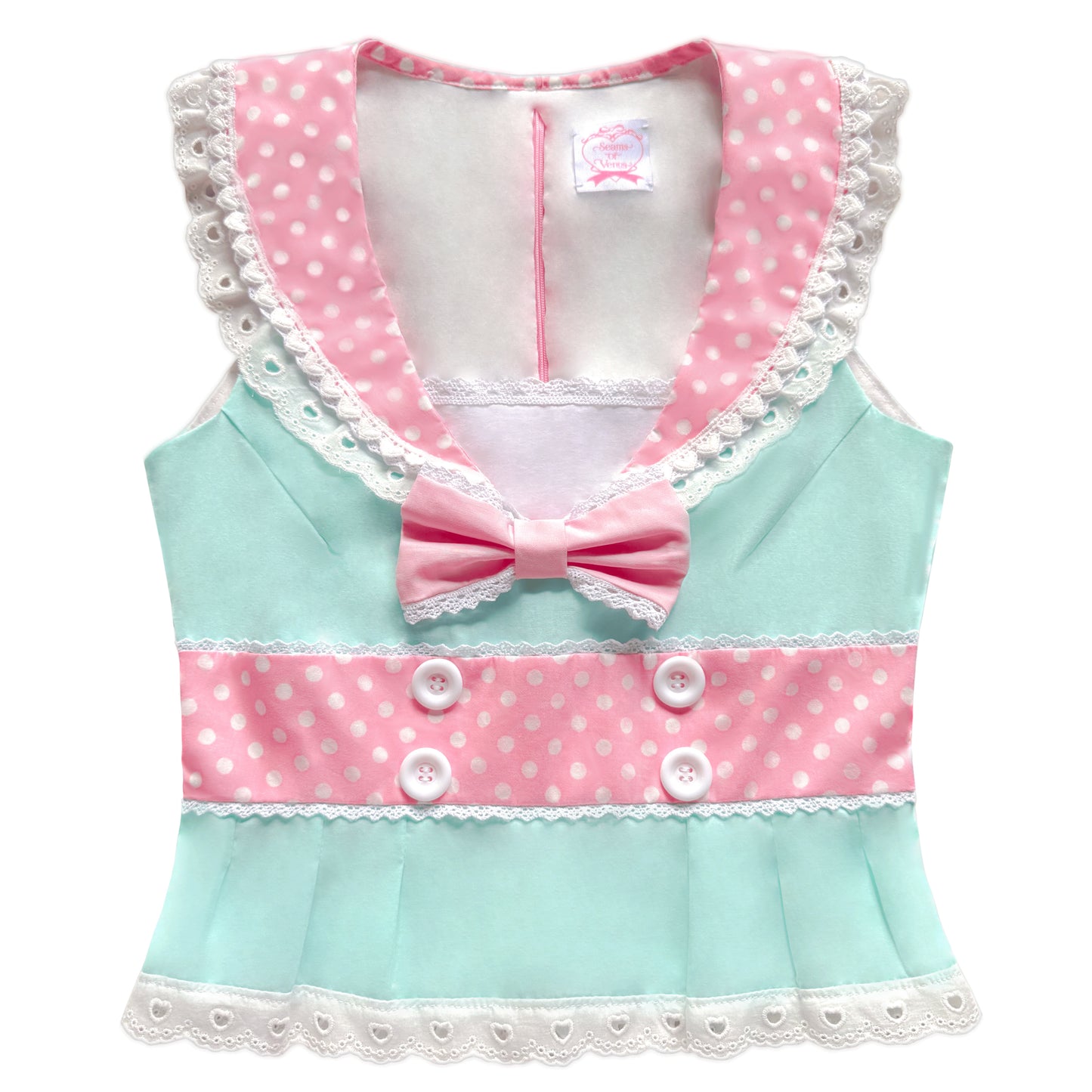 [Preorder] Bubblegum Sailorette Top in Mint