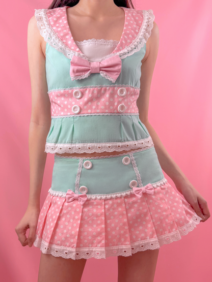 [Preorder] Bubblegum Sailorette Top in Mint