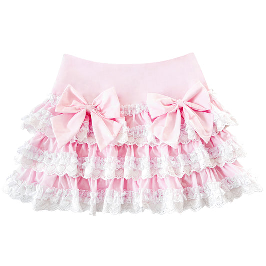 [Preorder] Sugar Swirl Princess Skirt in Pink Sugar