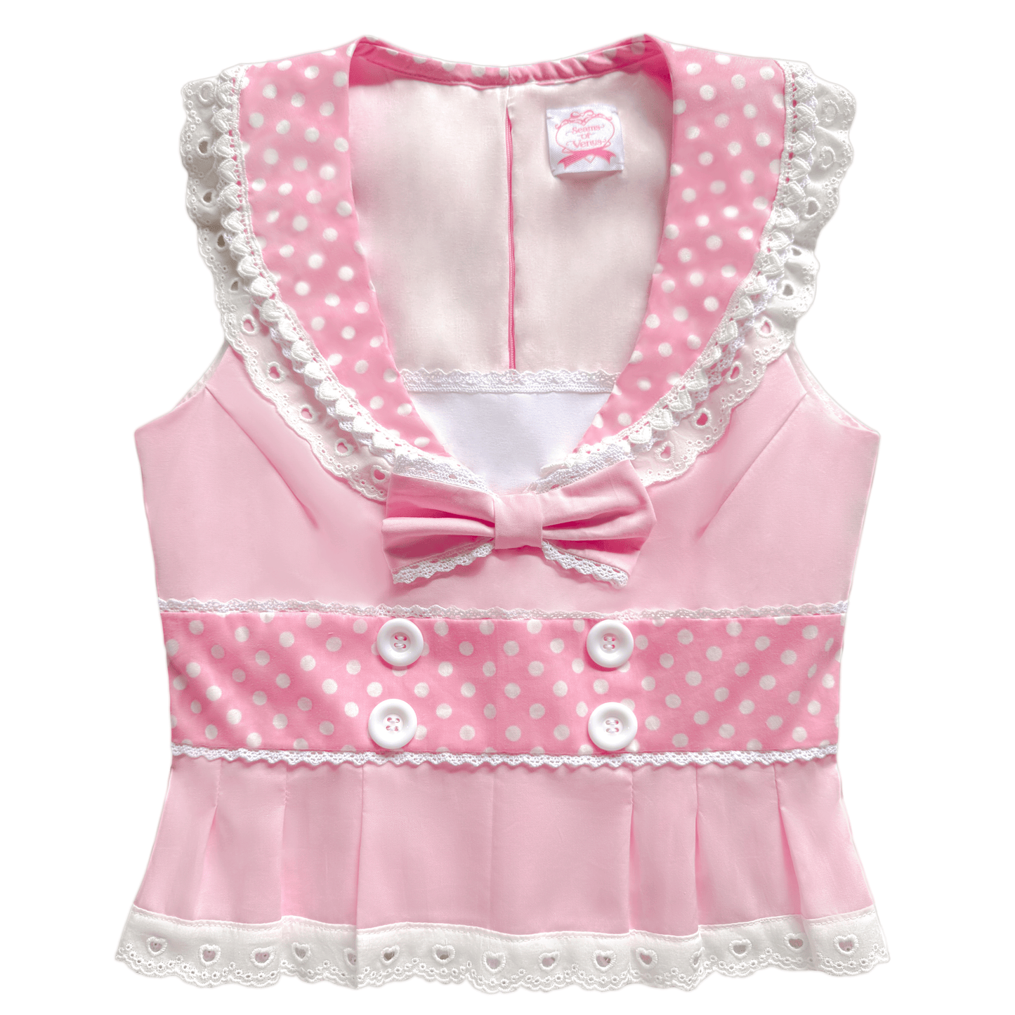 [Preorder] Bubblegum Sailorette Top in Pink