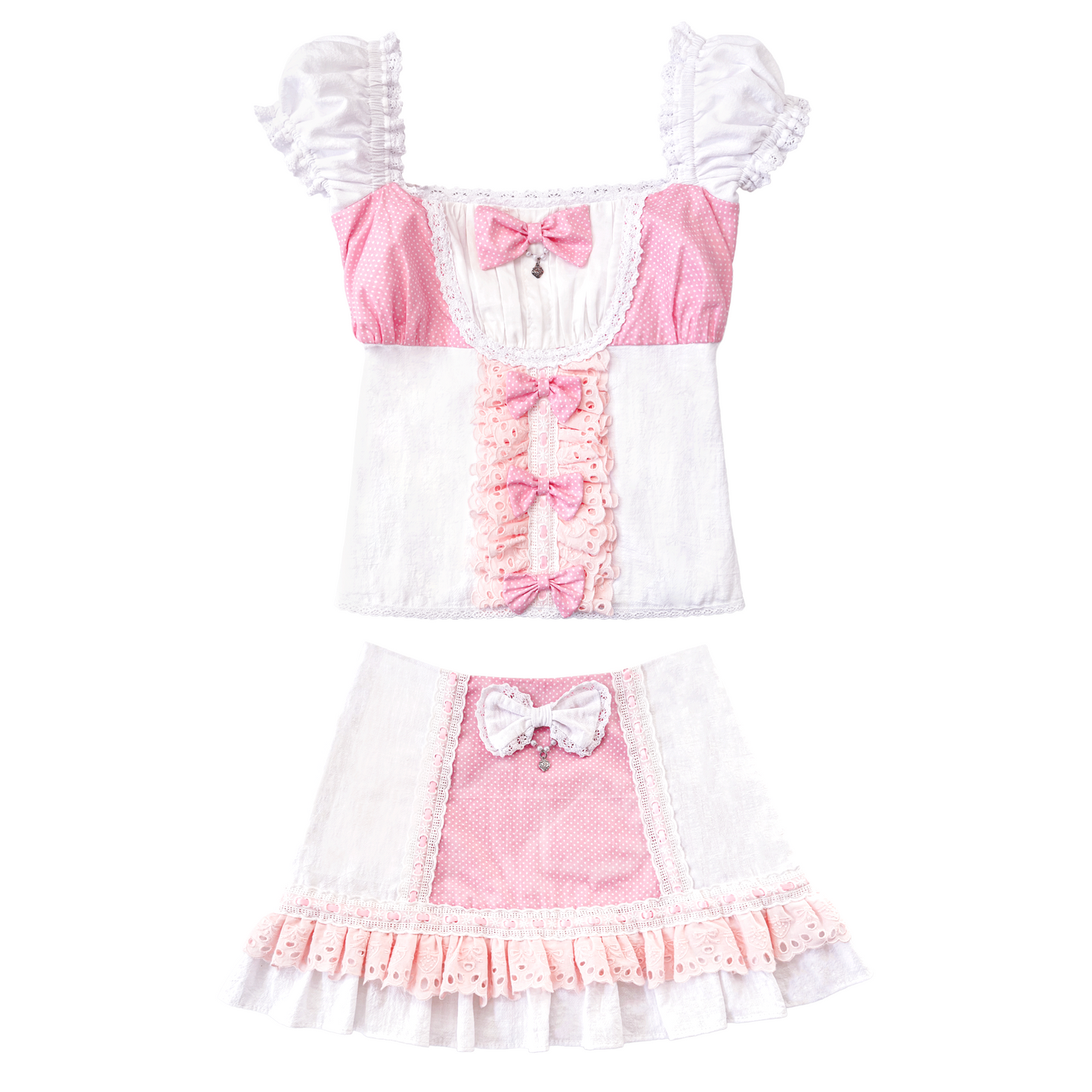 [Preorder] Strawberry Seraphina Set in White