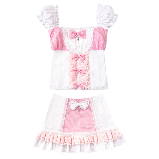 [Preorder] Strawberry Seraphina Set in White