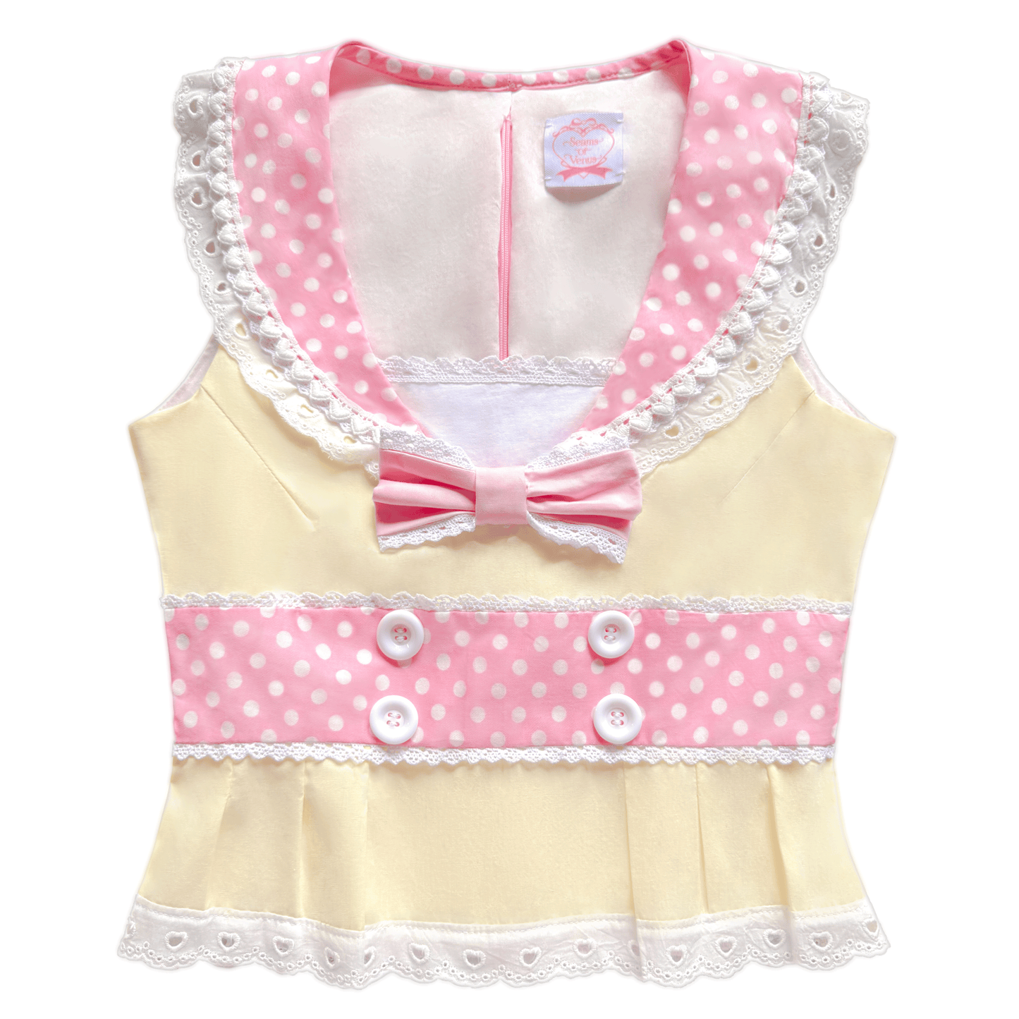 [Preorder] Bubblegum Sailorette Top in Yellow