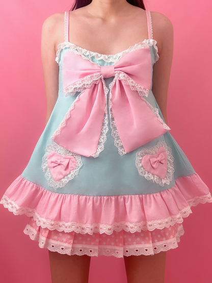 [Preorder] Swooning in Sweetness Babydoll Top in Mint