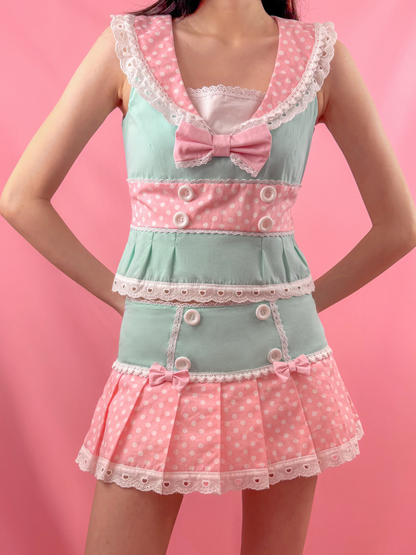 [Preorder] Bubblegum Sailorette Top in Mint