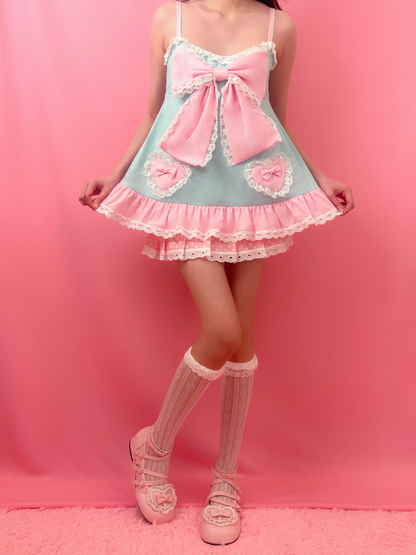 [Preorder] Swooning in Sweetness Babydoll Top in Mint
