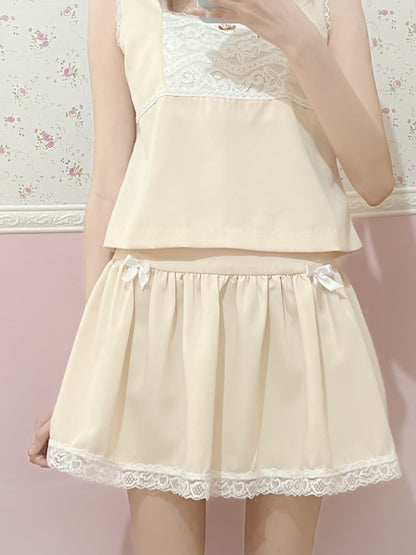 [Preorder] Angel in Bloom Skirt in Beige