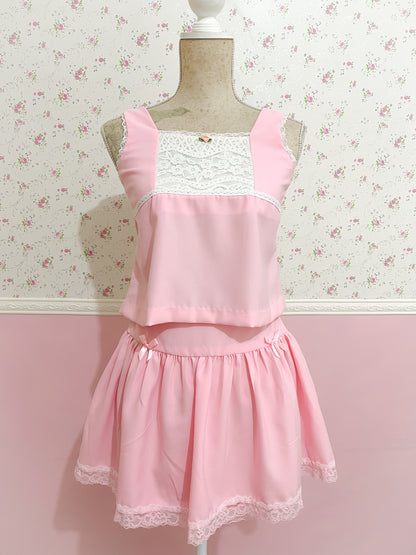 [Preorder] Angel in Bloom Skirt in Pink
