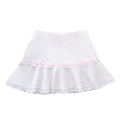 [Preorder] Dollish Darling Skirt in White