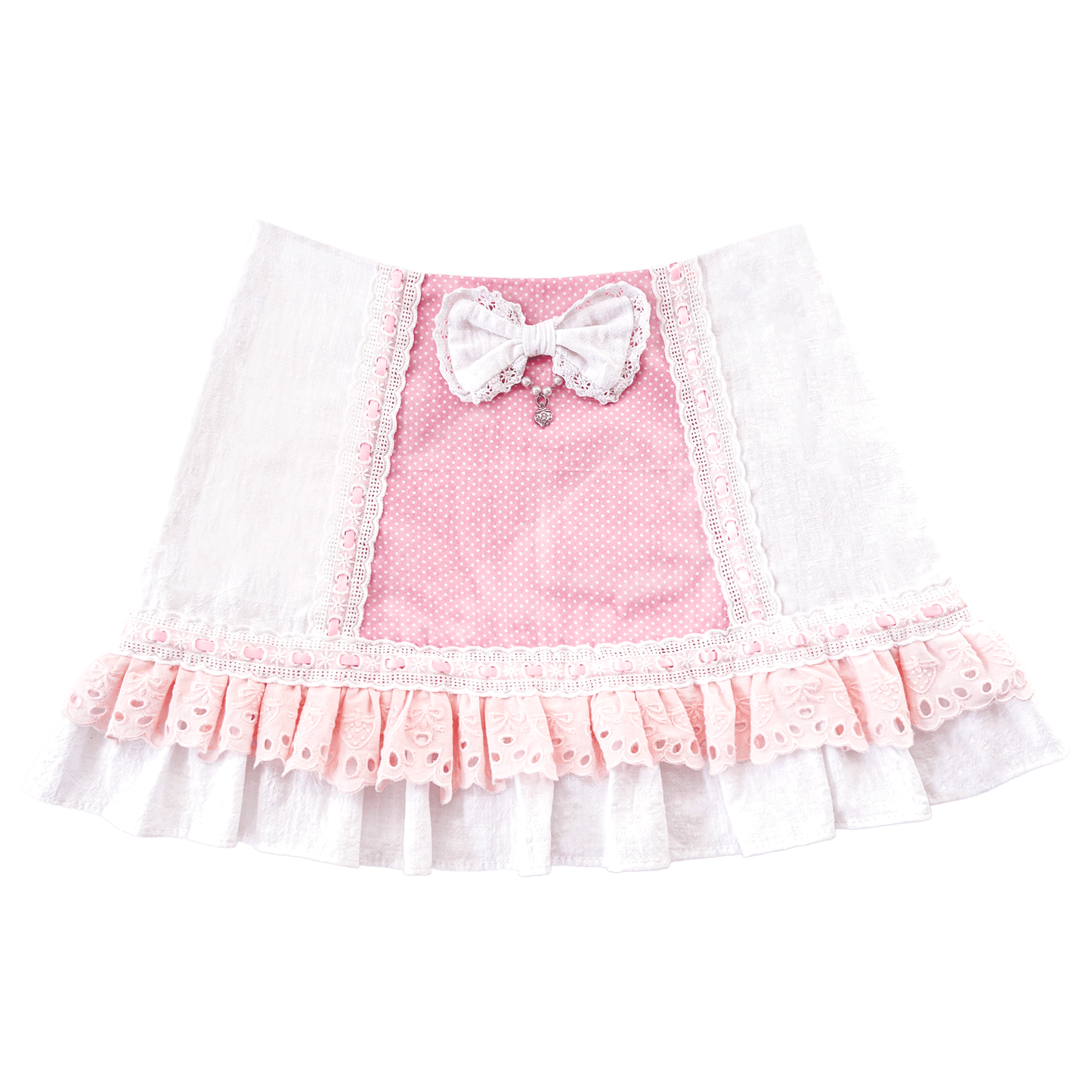 [Preorder] Strawberry Seraphina Skirt in White