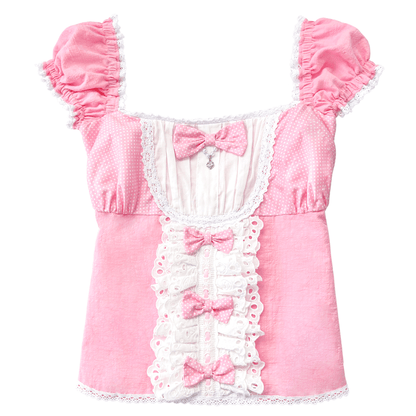 [Preorder] Strawberry Seraphina Top in Pink