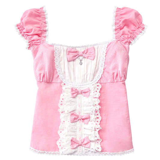 [Preorder] Strawberry Seraphina Top in Pink