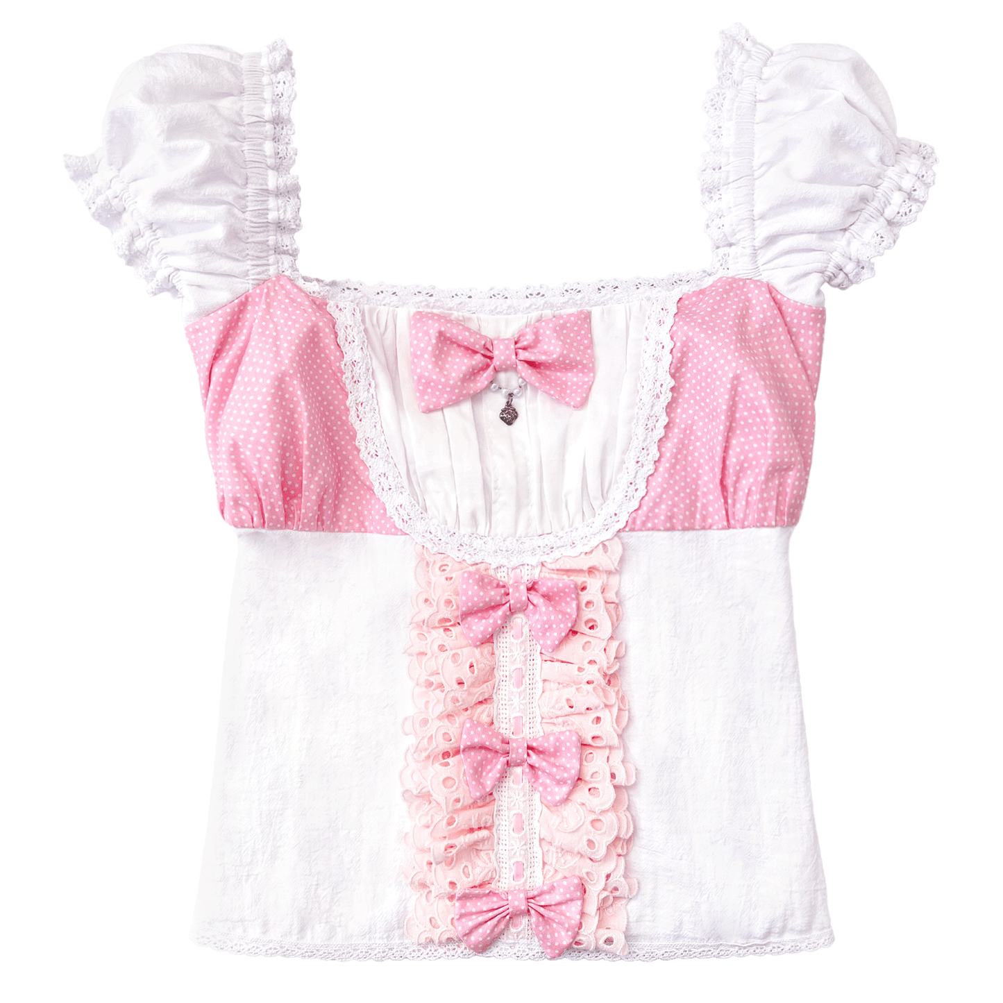 [Preorder] Strawberry Seraphina Top in White