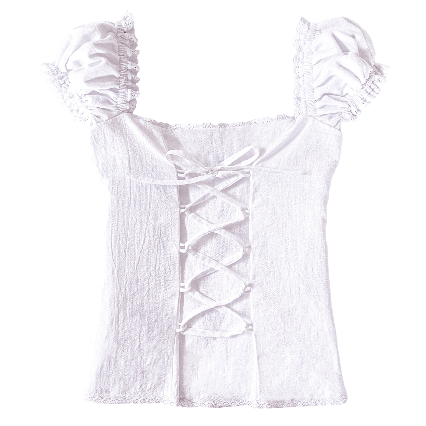 [Preorder] Strawberry Seraphina Top in White