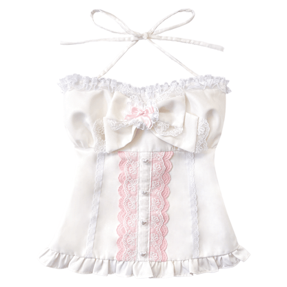 [Preorder] Sugar Swirl Princess Top in White Sugar